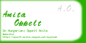 anita oppelt business card